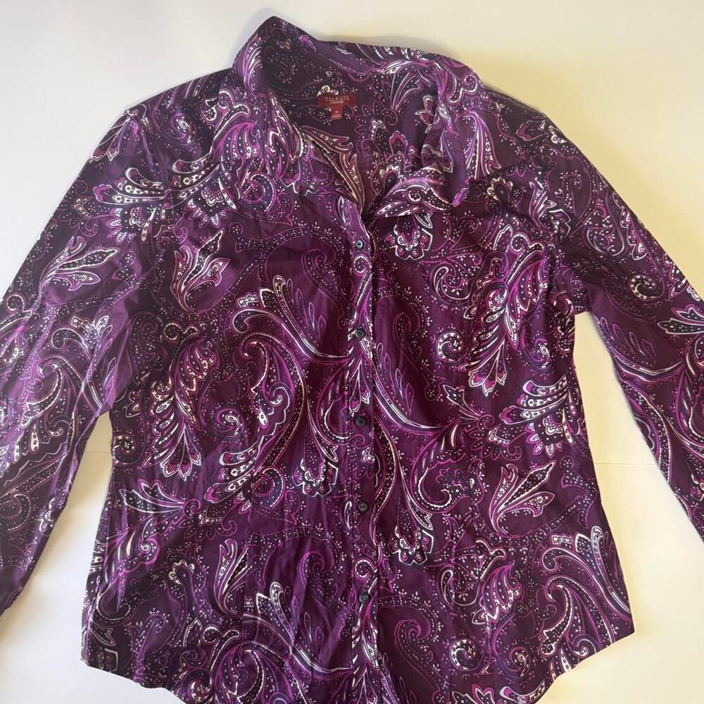Title talbots heritage purple paisley